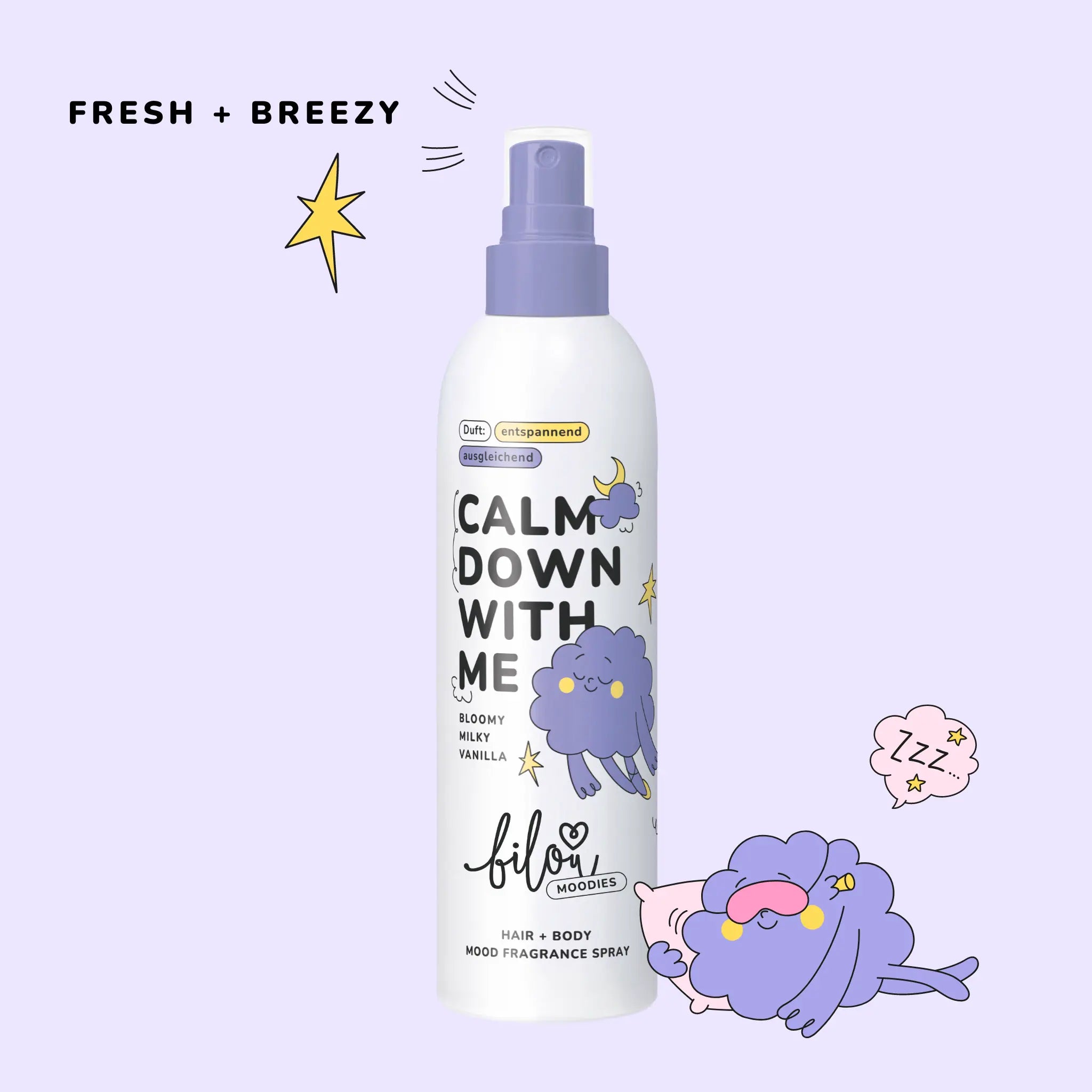 bilou Dreamy Moodie Hair + Body Mood Fragrance Spray - fresh und breezy