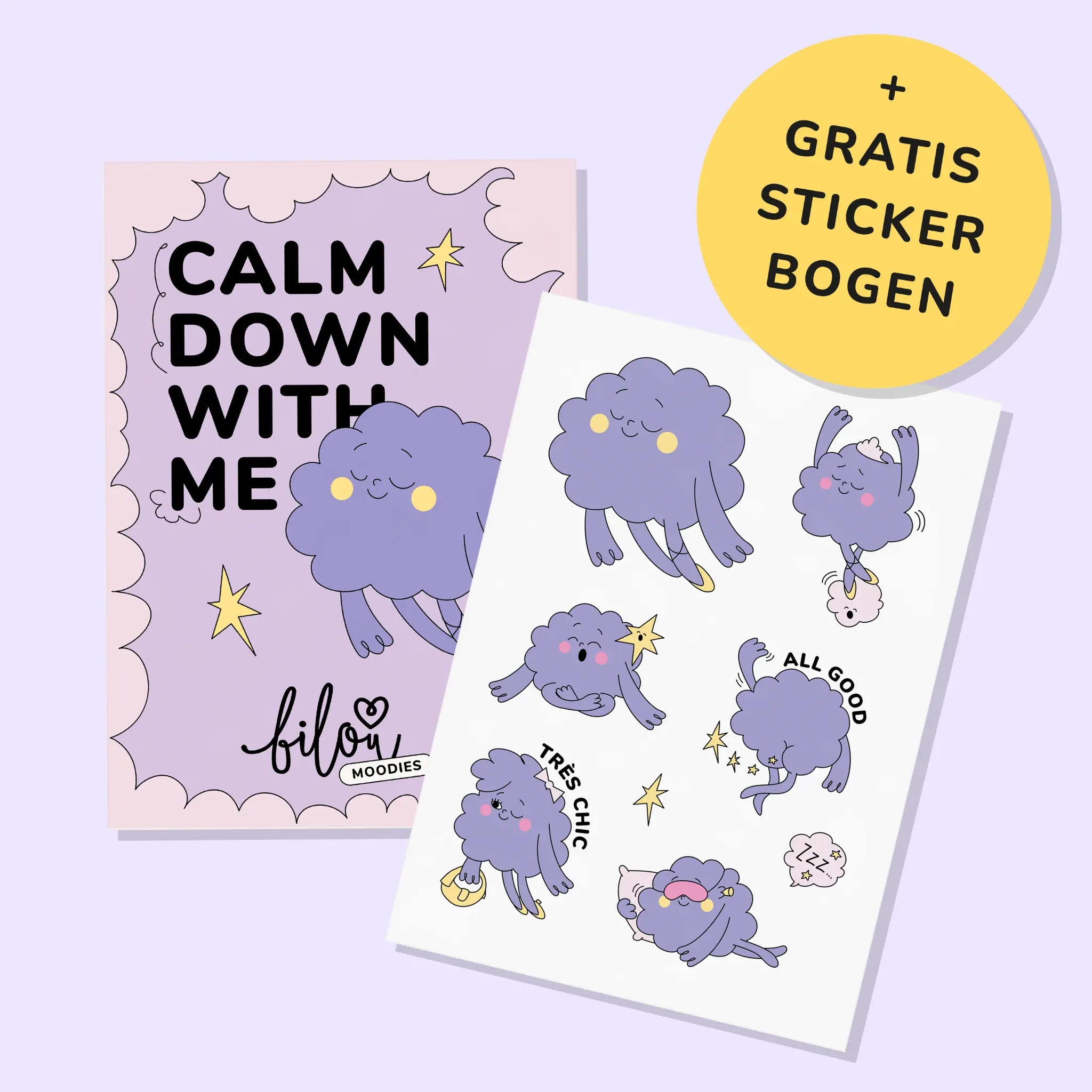 bilou Dreamy Moodie Geschenkset mit gratis Stickerbogen