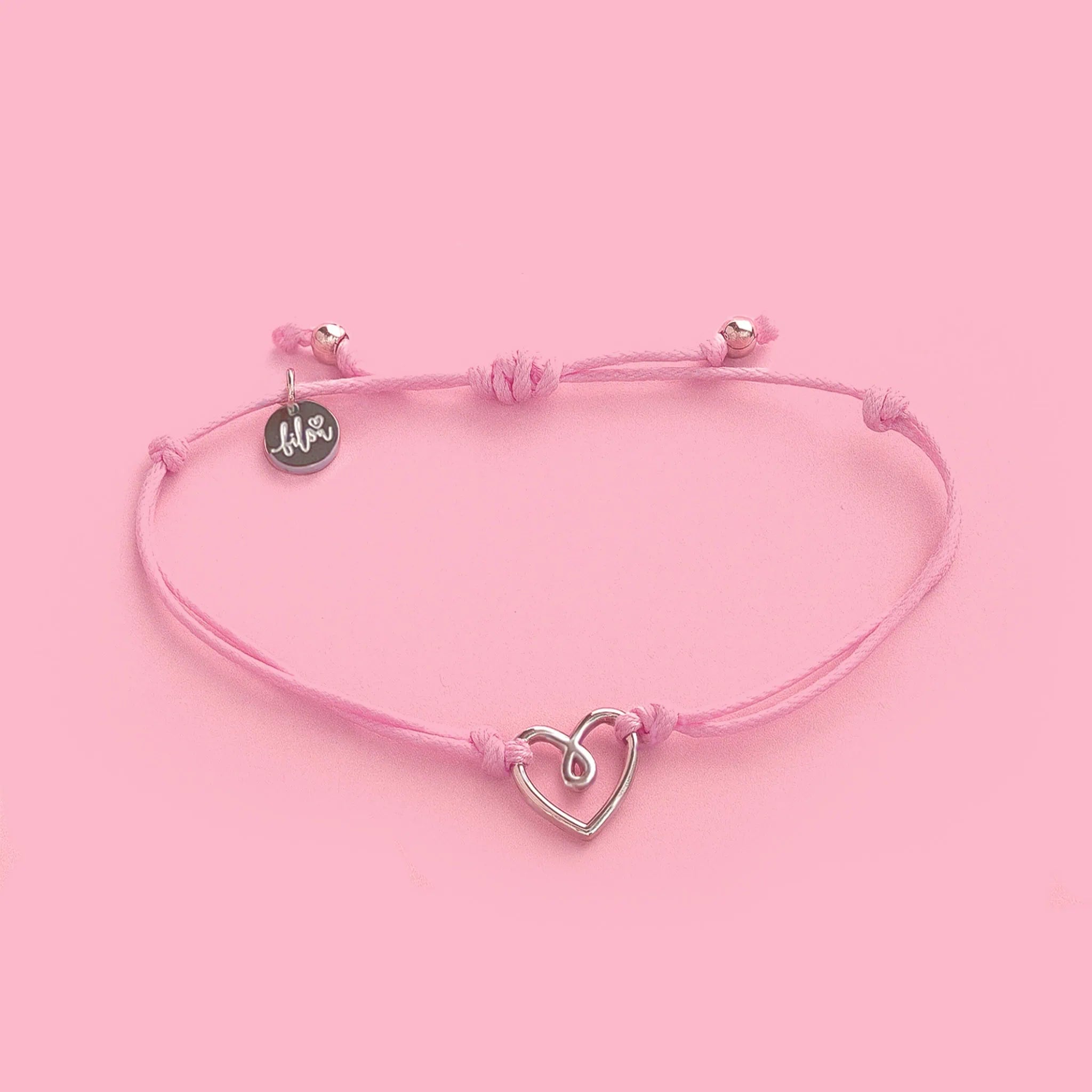 bilou rosa Herzensarmband