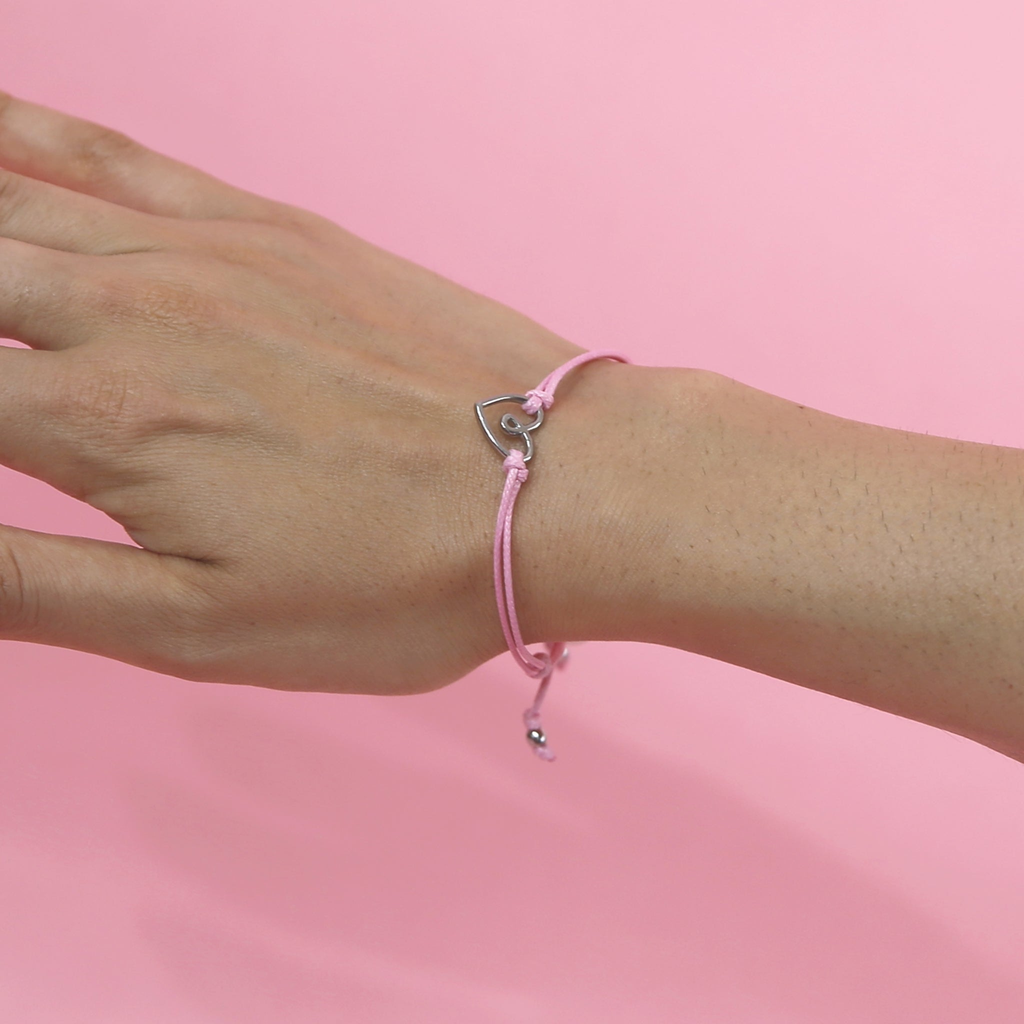 bilou rosa Herzensarmband